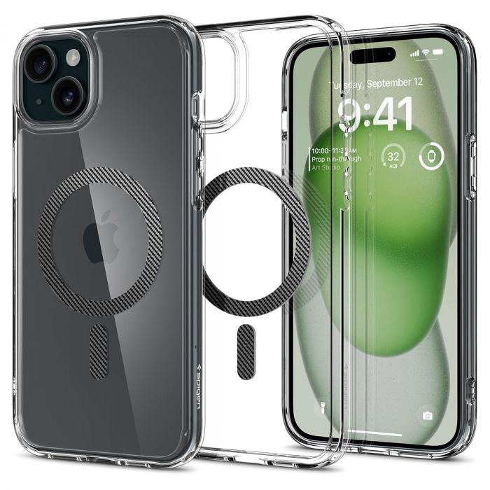 Чохол Spigen для Apple iPhone 15 Plus Ultra Hybrid MagFit, Graphite