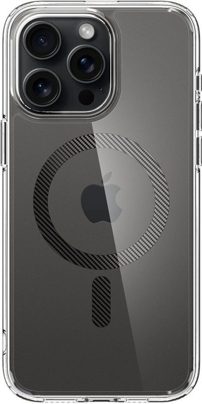 Чохол Spigen для Apple iPhone 15 Pro Max Ultra Hybrid MagFit, Carbon Fiber