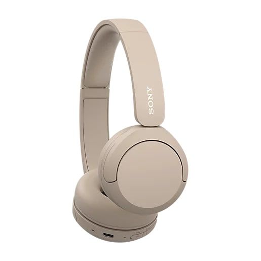 Навушники On-ear Sony WH-CH520 BT 5.2, SBC, AAC, Wireless, Mic, Бежевий