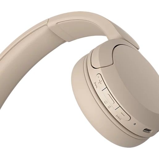Навушники On-ear Sony WH-CH520 BT 5.2, SBC, AAC, Wireless, Mic, Бежевий