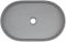 Раковина Deante Silia, граніт, овальна, без крила, 350х550х105мм, чаша - 1, накладна, сірий
