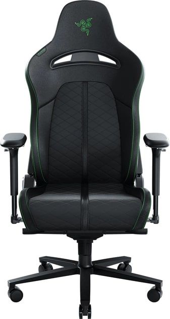 Крісло Razer Enki ПУ шкіра, 4D-Armrests, чорно-зелений