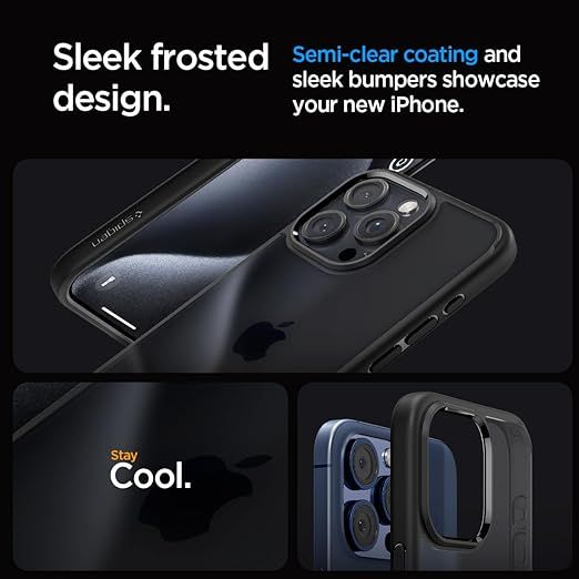 Чохол Spigen для Apple iPhone 15 Pro Ultra Hybrid, Frost Black