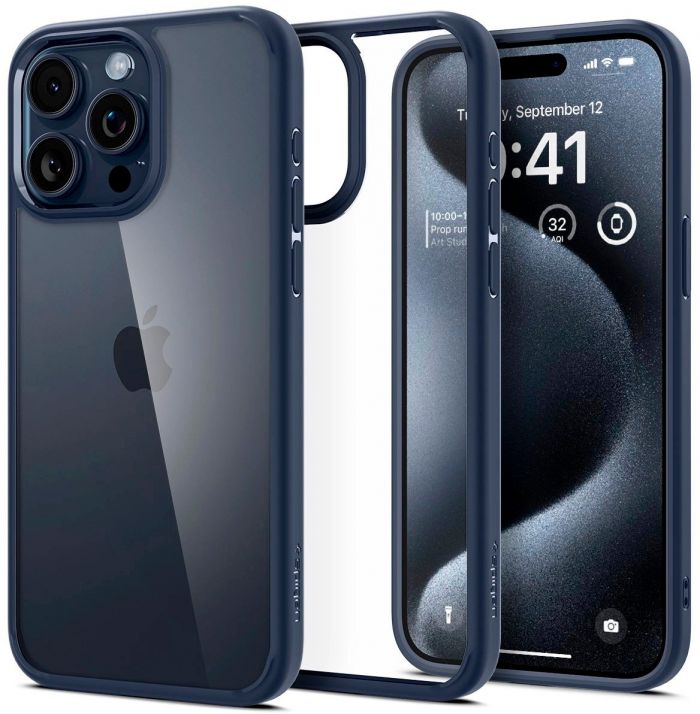 Чохол Spigen для Apple iPhone 15 Pro Ultra Hybrid, Navy Blue