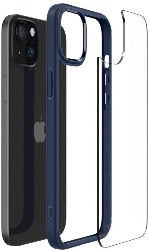 Чохол Spigen для Apple iPhone 15 Ultra Hybrid, Navy Blue