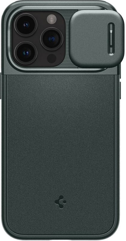 Чохол Spigen для Apple iPhone 15 Pro Optik Armor MagFit, Abyss Green