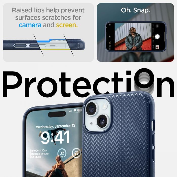 Чохол Spigen для Apple iPhone 15 Mag Armor MagFit, Navy Blue