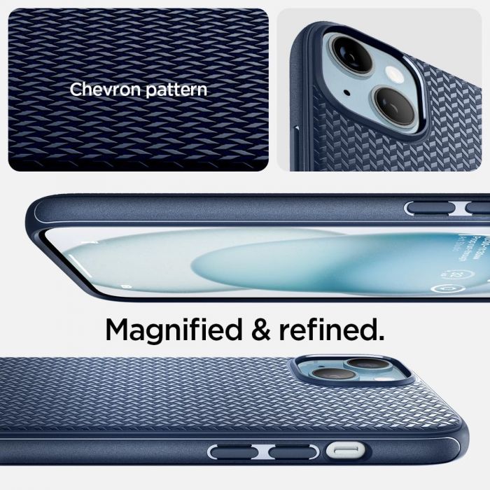 Чохол Spigen для Apple iPhone 15 Plus Mag Armor MagFit, Navy Blue