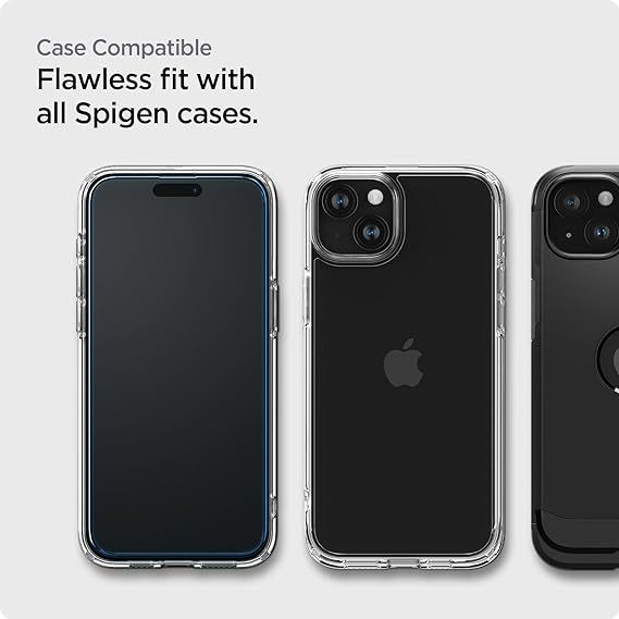 Захисне скло Spigen для Apple iPhone 15 Glas.tR AlignMaster FC Black (2P)