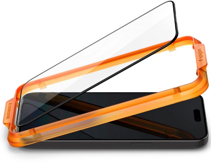 Захисне скло Spigen для Apple iPhone 15 Pro Glas.tR AlignMaster FC Black (2P)