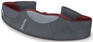 Масажний пояс Beurer для шиї, спини, ніг, від мережі, вага-1.68кг, 3 режима, підігрів, сіро-червоний