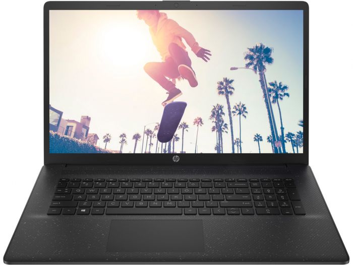 Ноутбук HP 17-cp2001ua 17.3" FHD IPS AG, AMD R5-7520U, 8GB, F512GB, UMA, DOS, чорний