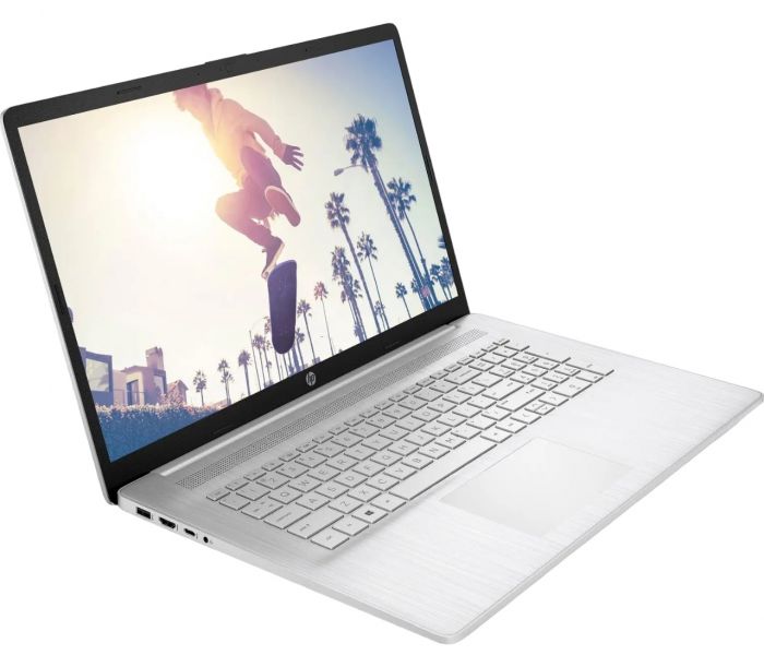 Ноутбук HP 17-cp2002ua 17.3" FHD IPS AG, AMD R3-7320U, 8GB, F512GB, UMA, DOS, сріблястий