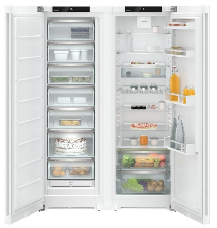 Холодильник Liebherr SBS, 185.5x119.4х57.5, холод.відд.-398л, мороз.відд.-271л, 2дв., A+, NF, диспл внутр., білий