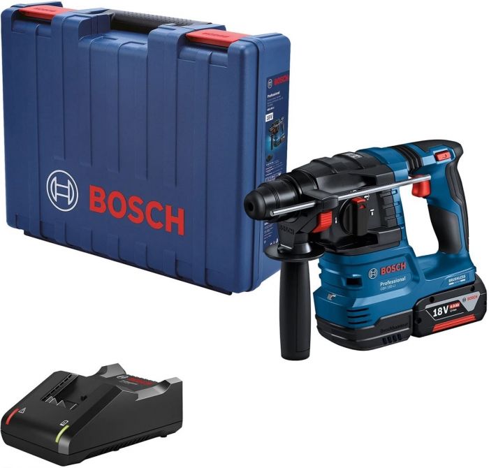 Перфоратор Bosch GBH 185-LI, акумуляторний, 18В,  SDS-Plus, 1.9Дж,  безщітковий, 1х4.0Ah