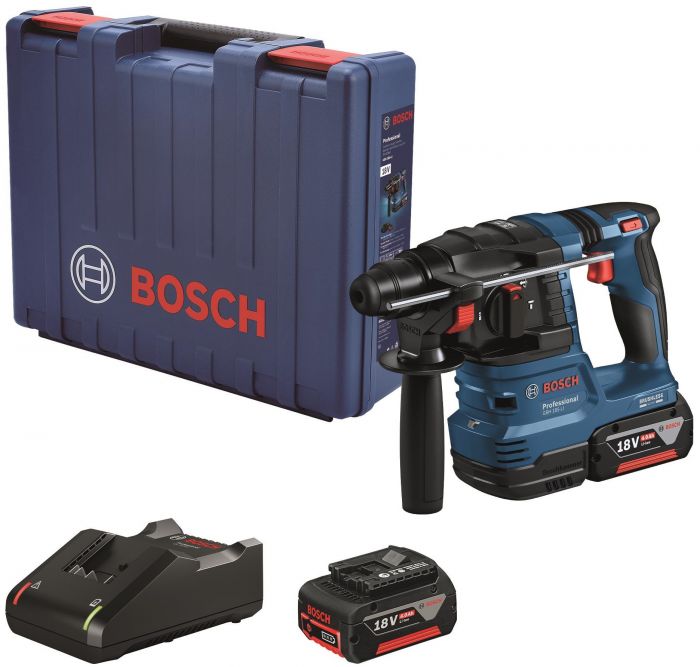 Перфоратор Bosch GBH 185-LI, акумуляторний, 18В,  SDS-Plus, 1.9Дж,  безщітковий, 2х4.0Ah