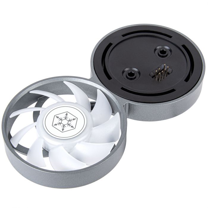 Комплект вентиляторів для системи рідинного оxолодження IceMyst IMF70-ARGB, 70мм, 2800rpm, 4pin 28.2dBa, чорний