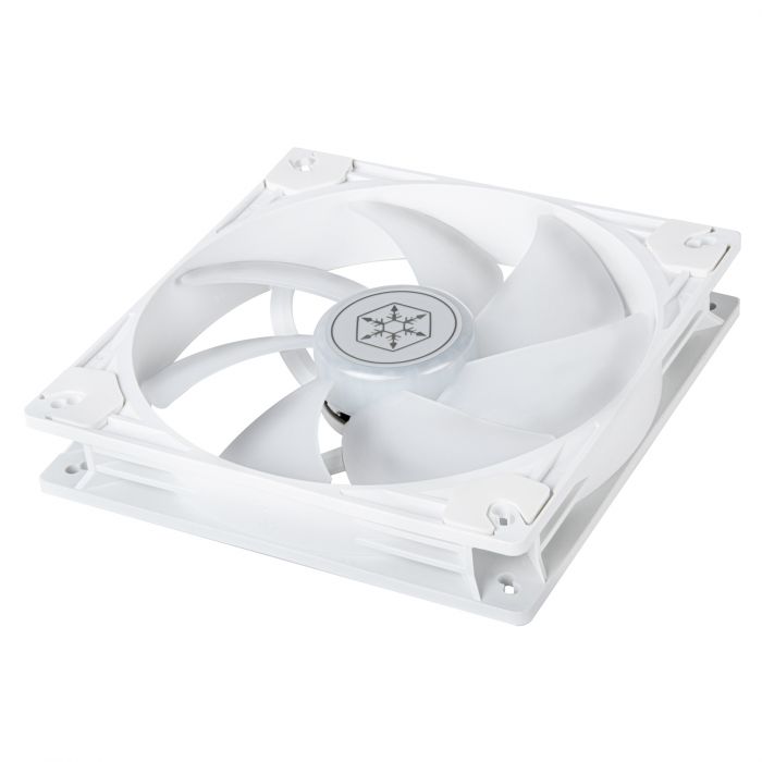 Корпусний вентилятор  SilverStone Vista VS140W ARGB, 140мм, 1600rpm, 4pin PWM, 3pin +5VARGB, 30.8dBa, білий