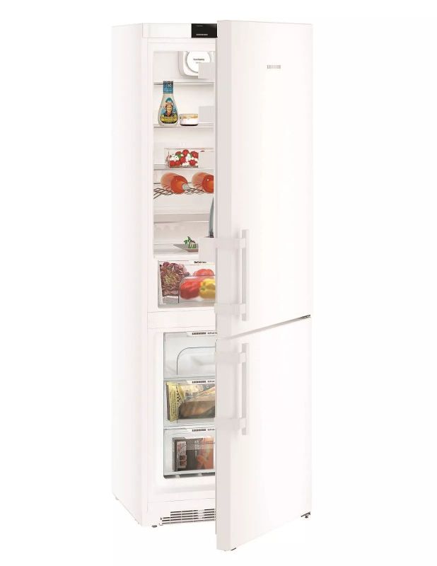 Холодильник Liebherr з нижн. мороз., 201x70х66.5, холод.відд.-296л, мороз.відд.-106л, 2дв., A++, NF, диспл внутр., білий