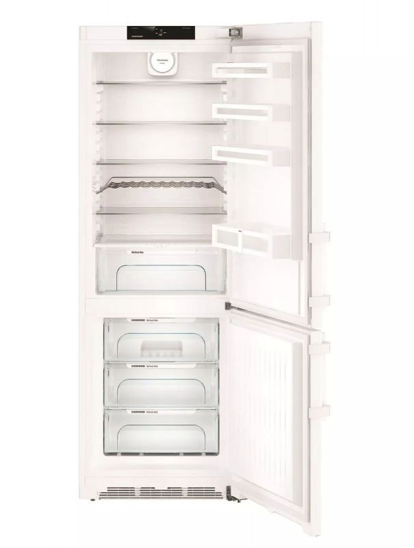 Холодильник Liebherr з нижн. мороз., 201x70х66.5, холод.відд.-296л, мороз.відд.-106л, 2дв., A++, NF, диспл внутр., білий