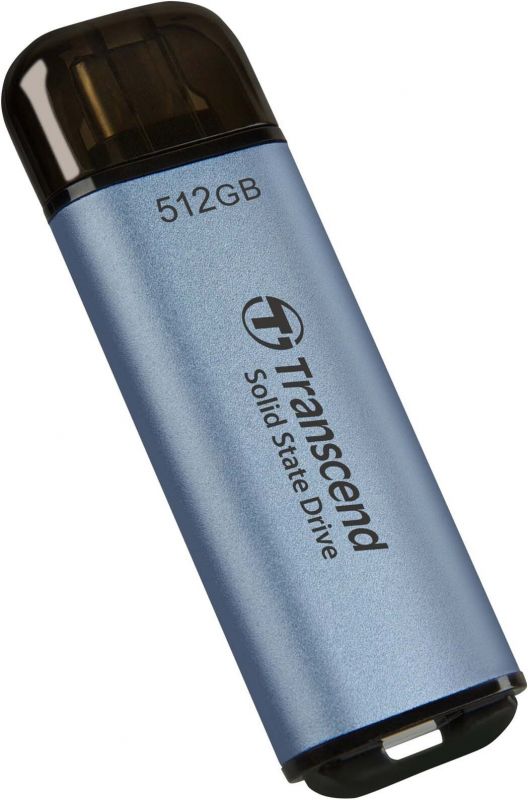 Портативний SSD Transcend  512GB  USB 3.1 Gen 2 Type-C ESD300 Синій