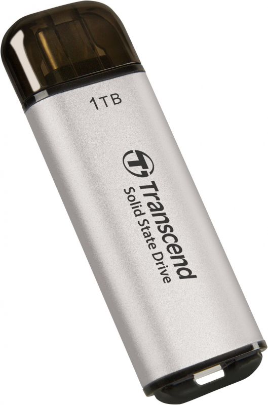 Портативний SSD Transcend 1TB USB 3.1 Gen 2 Type-C ESD300 Silver