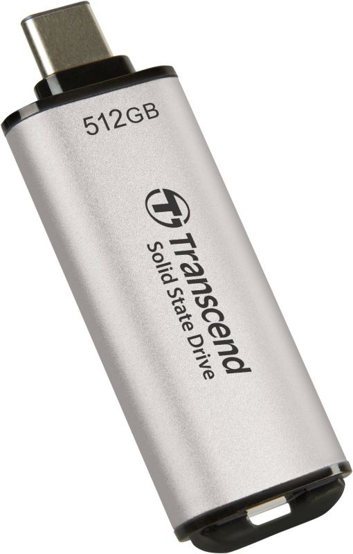 Портативний SSD Transcend  512GB  USB 3.1 Gen 2 Type-C ESD300 Silver