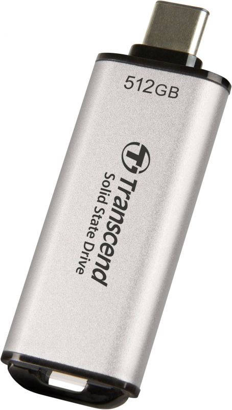 Портативний SSD Transcend  512GB  USB 3.1 Gen 2 Type-C ESD300 Silver