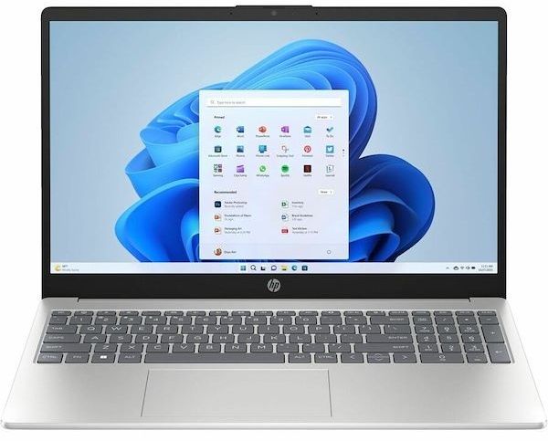 Ноутбук HP 15-fc0006ua 15.6" FHD IPS AG, AMD Athlon 7220U, 8GB, F256GB, UMA, DOS, сріблястий