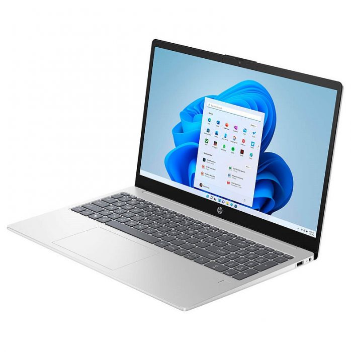 Ноутбук HP 15-fc0003ua 15.6" FHD IPS AG, AMD R5-7520U, 8GB, F256GB, UMA, DOS, сріблястий