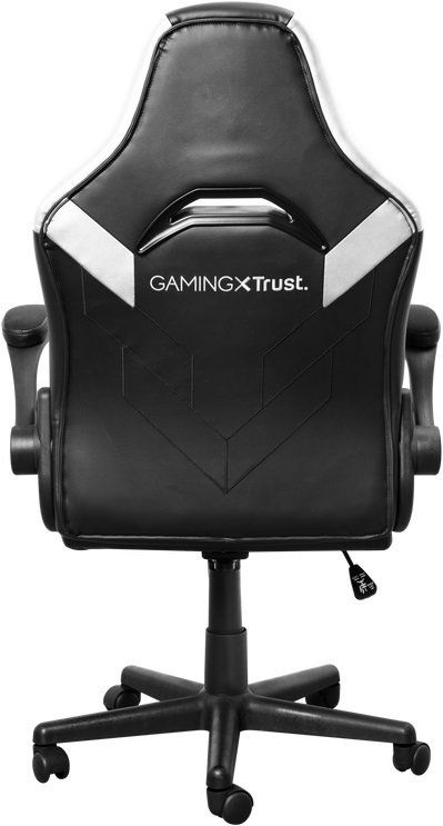 Крісло Trust GXT703W Riye, ПУ шкіра, Foldable Armrests, білий