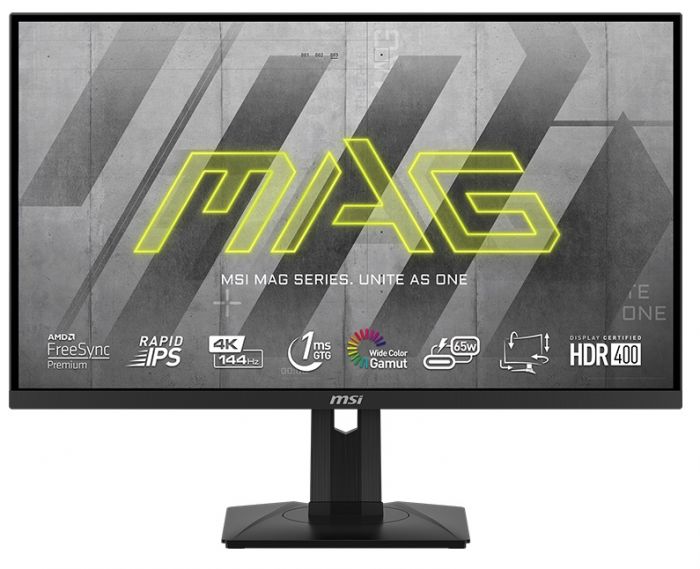 Монітор MSI 27" MAG 274UPF 2xHDMI, DP, USB-C, 2xUSB, Audio, IPS, 3840x2160, 144Hz, 1ms, sRGB 129%, G-sync, Pivot, HDR400