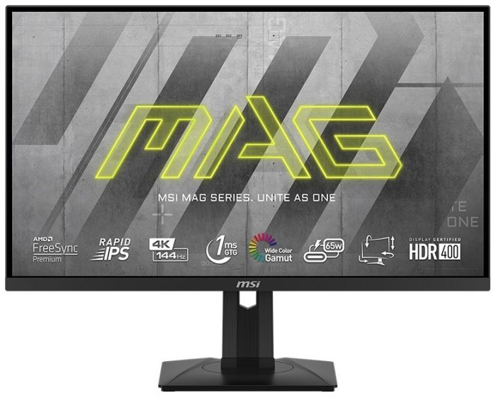 Монітор MSI 27" MAG 274UPF 2xHDMI, DP, USB-C, 2xUSB, Audio, IPS, 3840x2160, 144Hz, 1ms, sRGB 129%, G-sync, Pivot, HDR400