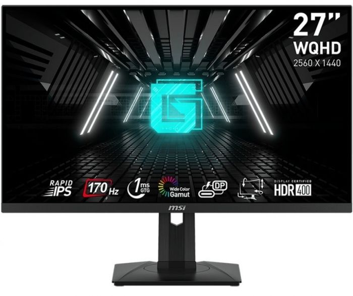 Монітор MSI 27" G274QPF 2xHDMI, DP, USB-C, Audio, IPS, 2560x1440, 170Hz, 1ms, sRGB 121%, AdaptiveSync, Pivot, HDR400