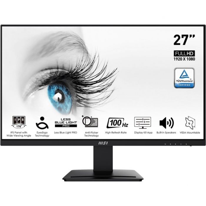 Монітор MSI 27" PRO MP273A D-Sub, HDMI, DP, MM, IPS, 100Hz, 4ms, sRGB 106%