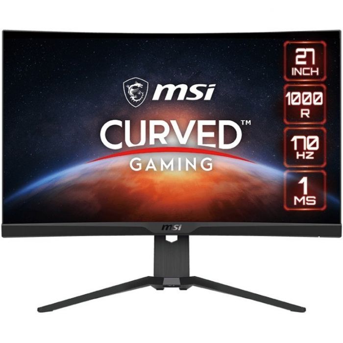 Монітор MSI 27" G272CQP, 2xHDMI, DP, Audio, VA, 2560x1440, 170Hz, 1ms, sRGB 113%, CURVED, AdaptiveSync, HAS