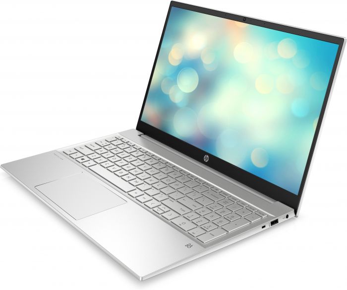 Ноутбук HP Pavilion 15-eg3020ua 15.6" FHD IPS AG, Intel U300, 8GB, F256GB, UMA, DOS, сріблястий