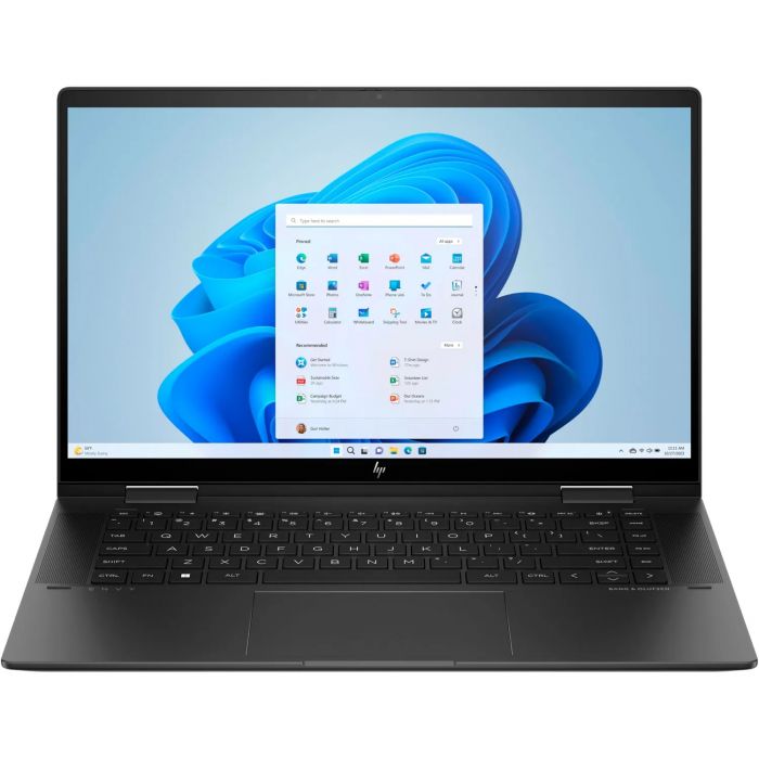 Ноутбук HP ENVY x360 15-fh0001ua 15.6" FHD IPS Touch, AMD R5-7530U, 16GB, F1024GB, UMA, Win11, чорний