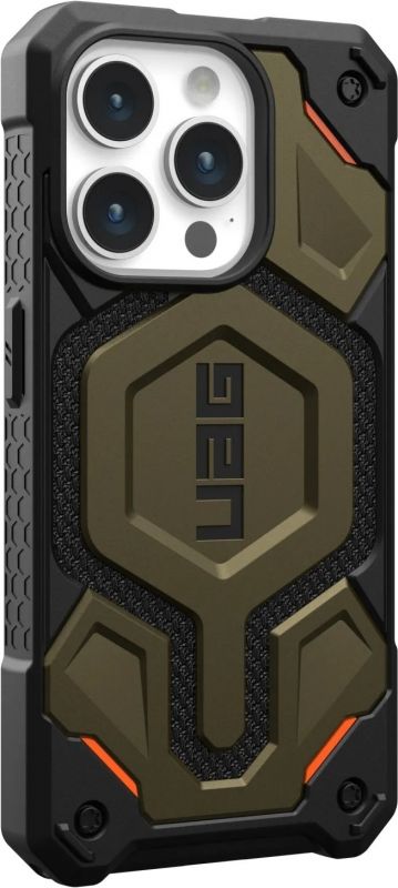 Чохол UAG для Apple iPhone 15 Pro Max Monarch Pro Magsafe, Kevlar Elemental Green