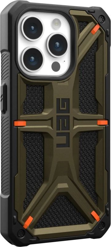 Чохол UAG для Apple iPhone 15 Pro Max Monarch, Kevlar Elemental Green