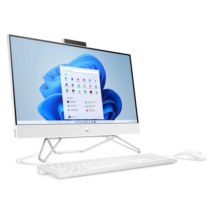 Комп'ютер персональний моноблок HP 205-G8 23.8" FHD IPS AG, AMD R5-5500U, 8GB, F512GB, UMA, WiFi, кл+м, DOS, білий