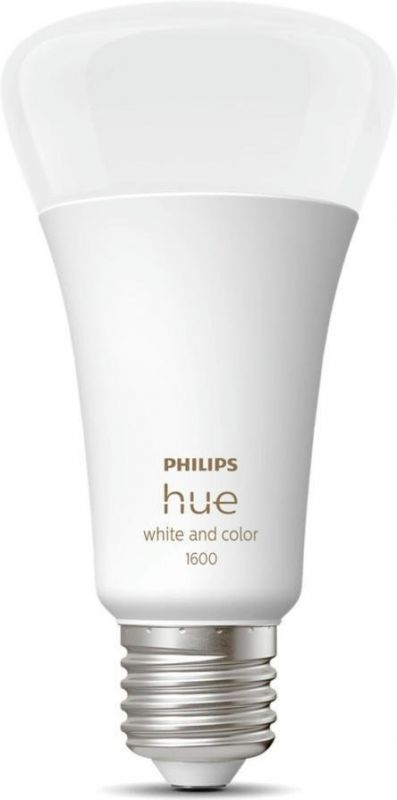 Лампа розумна Philips Hue E27, 15W(100Вт), 2000K-6500K, RGB, ZigBee, Bluetooth, димування