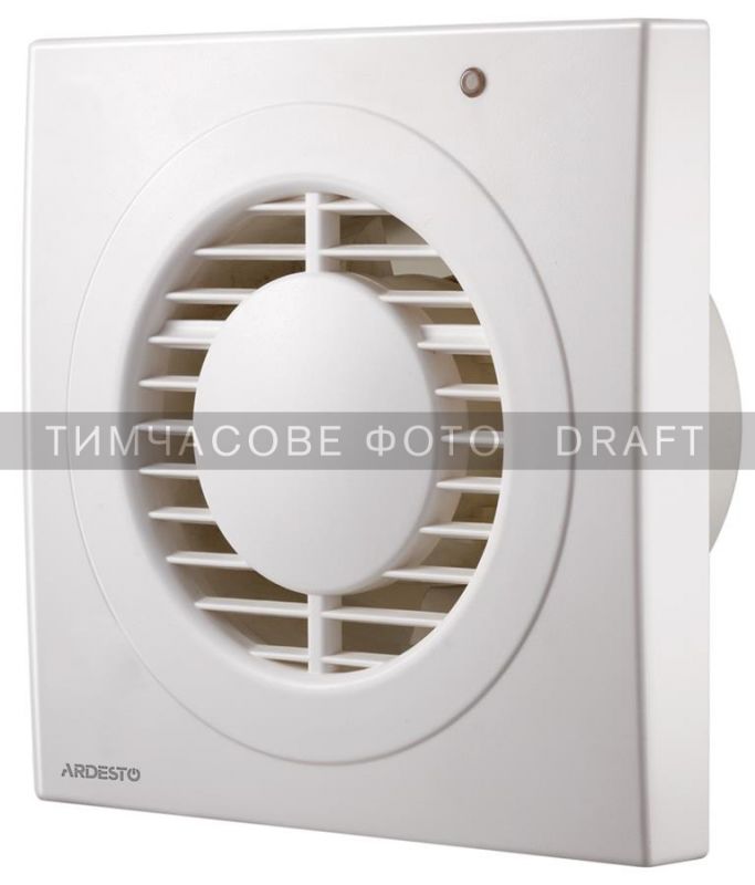 Витяжний вентилятор Ardesto BFO-100W 15 Вт, 80 м3/г, 2400 об./хв., 30 дБ, білий