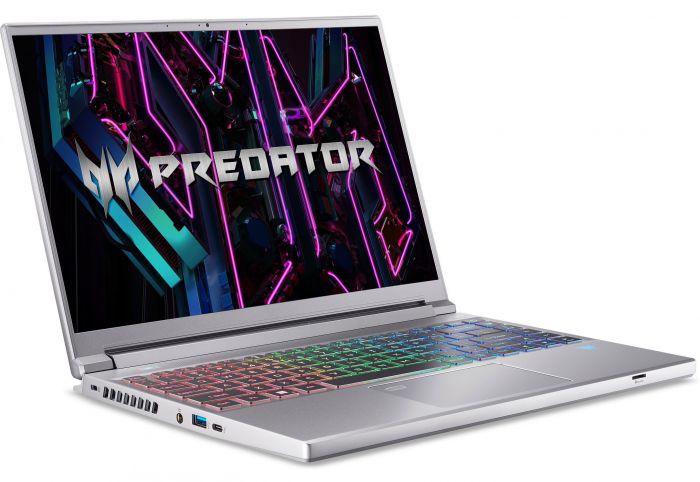 Ноутбук Acer Predator Triton 14 PT14-51 14" WQXGA miniLED, Intel i7-13700H, 32GB, F1TB, NVD4070-8, Lin, сріблястий
