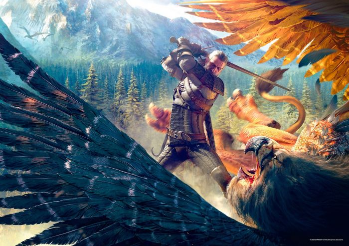 Пазл Witcher: Griffin Fight puzzles 1000 ел.