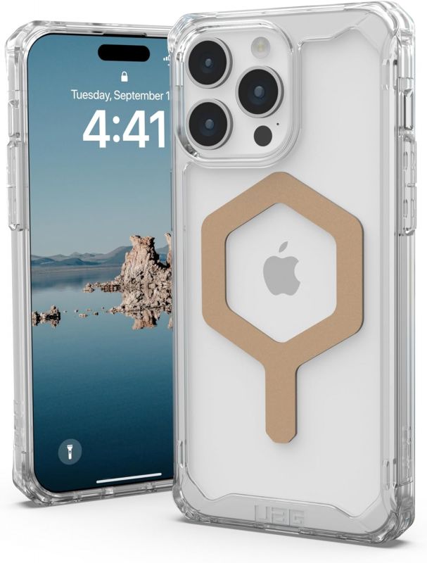 Чохол UAG для Apple Iphone 15 Pro Max Plyo Magsafe, Ice/Gold