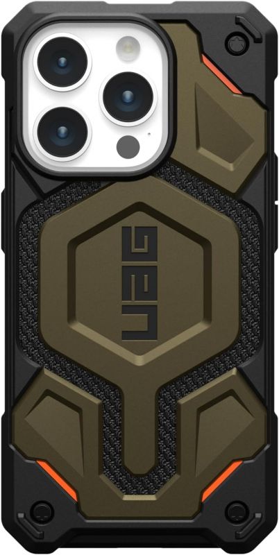 Чохол UAG для Apple iPhone 15 Pro Monarch Pro Magsafe, Kevlar Elemental Green