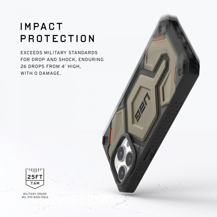 Чохол UAG для Apple iPhone 15 Pro Monarch Pro Magsafe, Kevlar Elemental Green