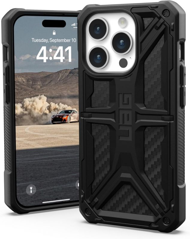 Чохол UAG для Apple iPhone 15 Pro Monarch, Carbon Fiber