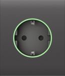 Центральна панель для вбудованої розетки Ajax CenterCover for Outlet smart, Jeweler, бездротова, grey